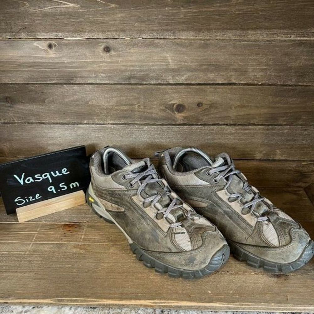 Womens Vasque Mantra Brown Leather Hiking Outdoor Shoes Size 9.5 M GUC